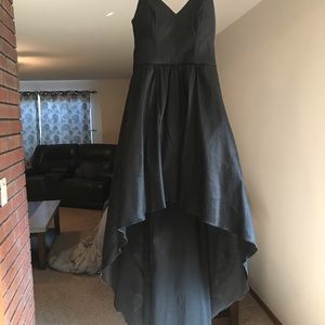Black high low dress